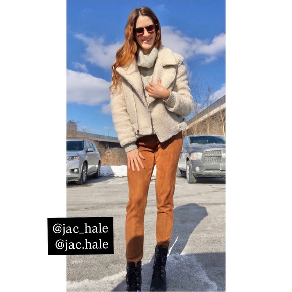 Gilli Faux Suede Leather Leggings Pants - Picture 2 of 10